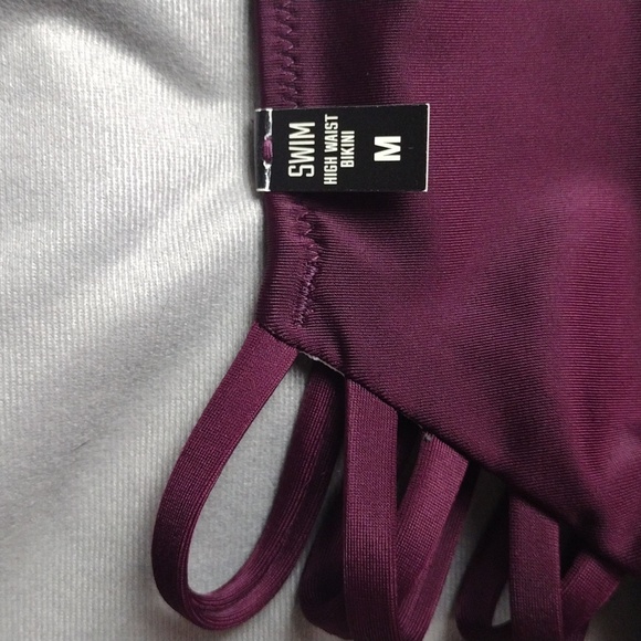 PINK VICTORIA'S SECRET Burgundy swimsuit bottom - Picture 6 of 9